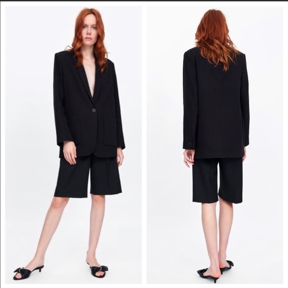 NWT. Zara Long Sleeve Blazer Size S. - Picture 4 of 9